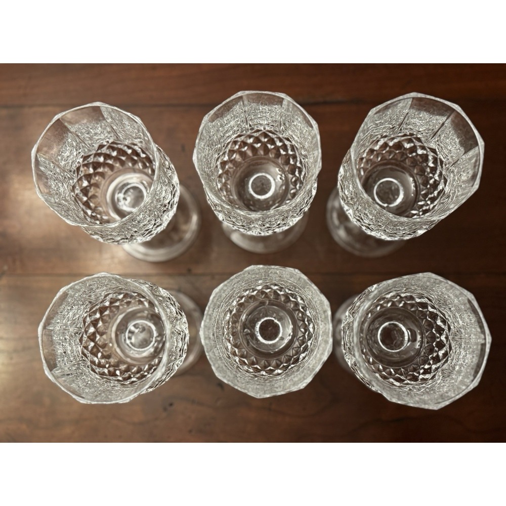 8 Cristal D'Arques Longchamp Wine Glasses New In Box - Picture 4 of 5